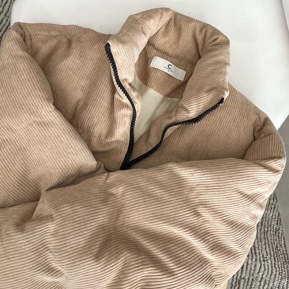 Beige Puffer Coat